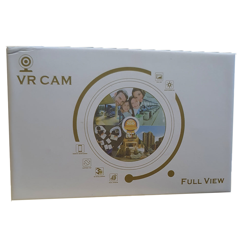 Camera de Segurança IP Lâmpada Espiã 360° V380 V380 Pro Panorâmica Com Infravermelho - VRCAM