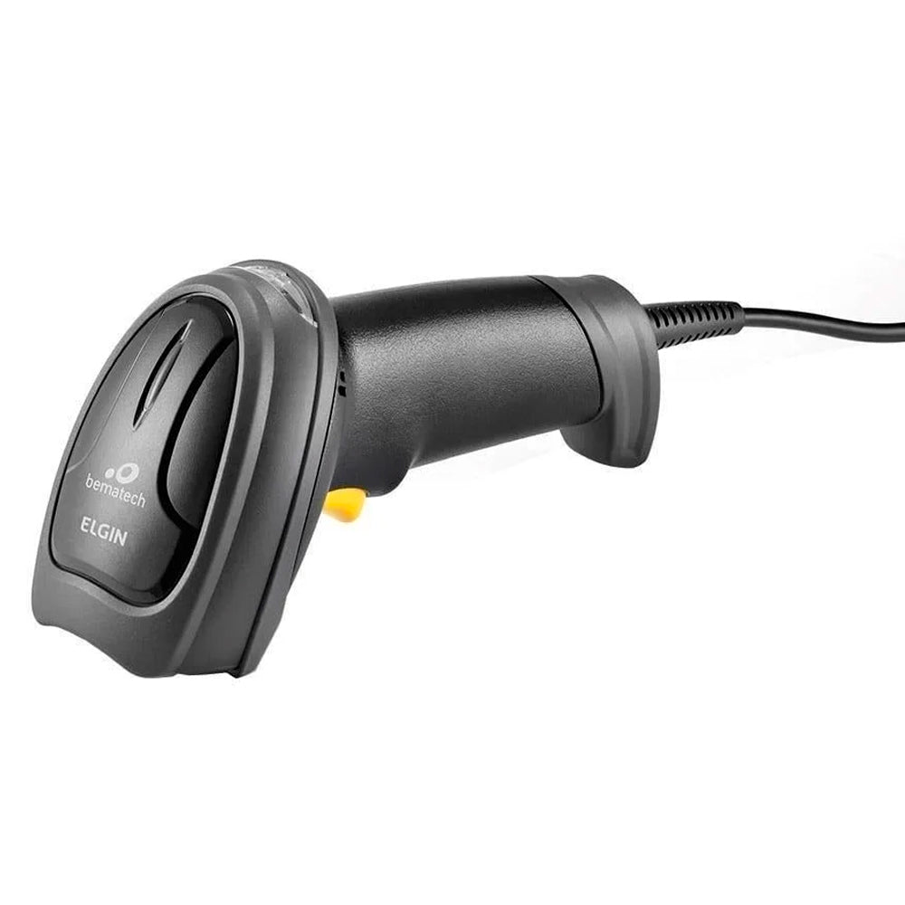 Leitor de Código De Barras Elgin EL-250, Leitura 1D e 2D, USB, Com Suporte, Tecnologia Area Imager, Preto - 46EL250USC01
