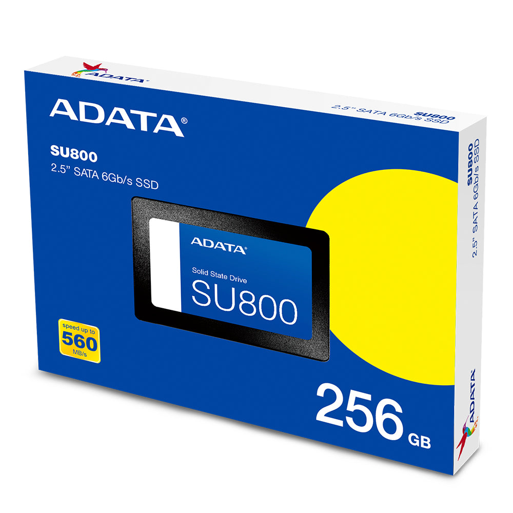 SSD Adata 256GB, Ultimate SU800, 2.5, 3D NAND Sata III 6GB/s, Leitura 550MB/s, Gravacao 500MB/s, ASU800SS-256GT-C