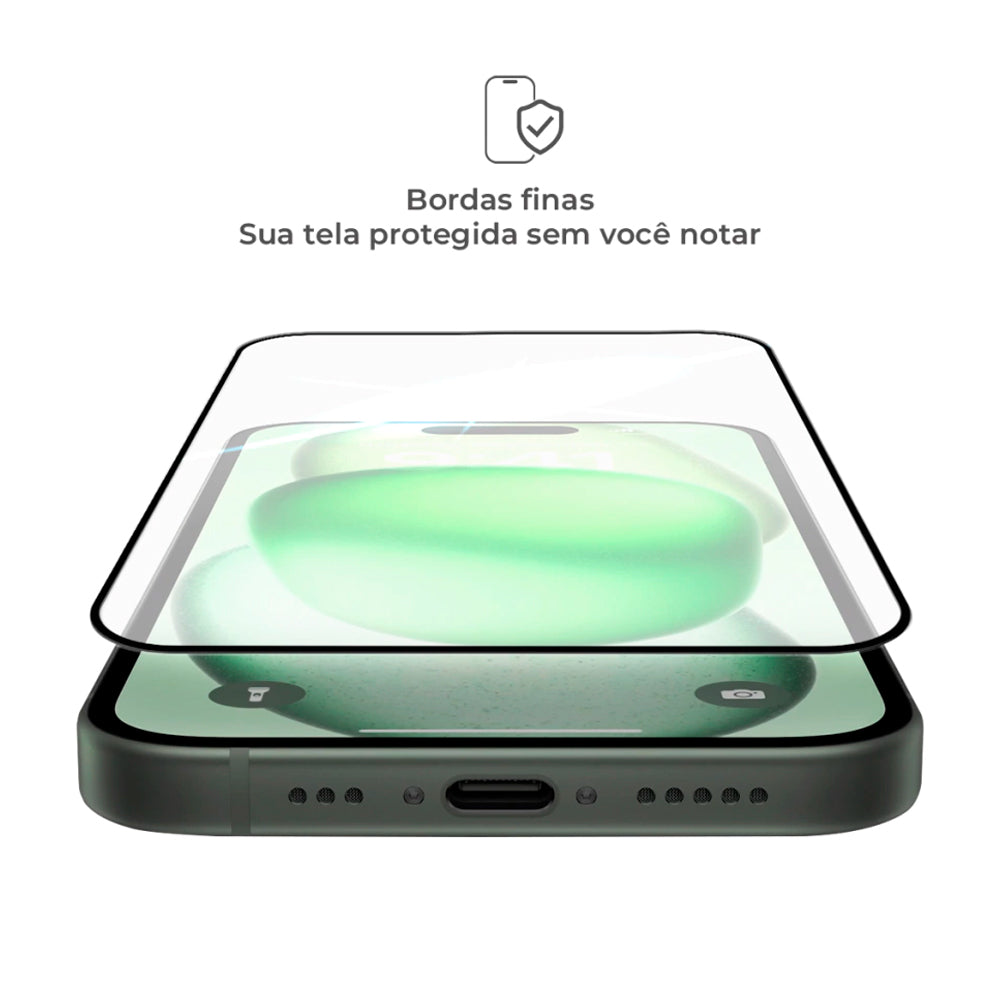 Pelicula Protetora de Tela, 3D, Para iPhone 15 Pro Max