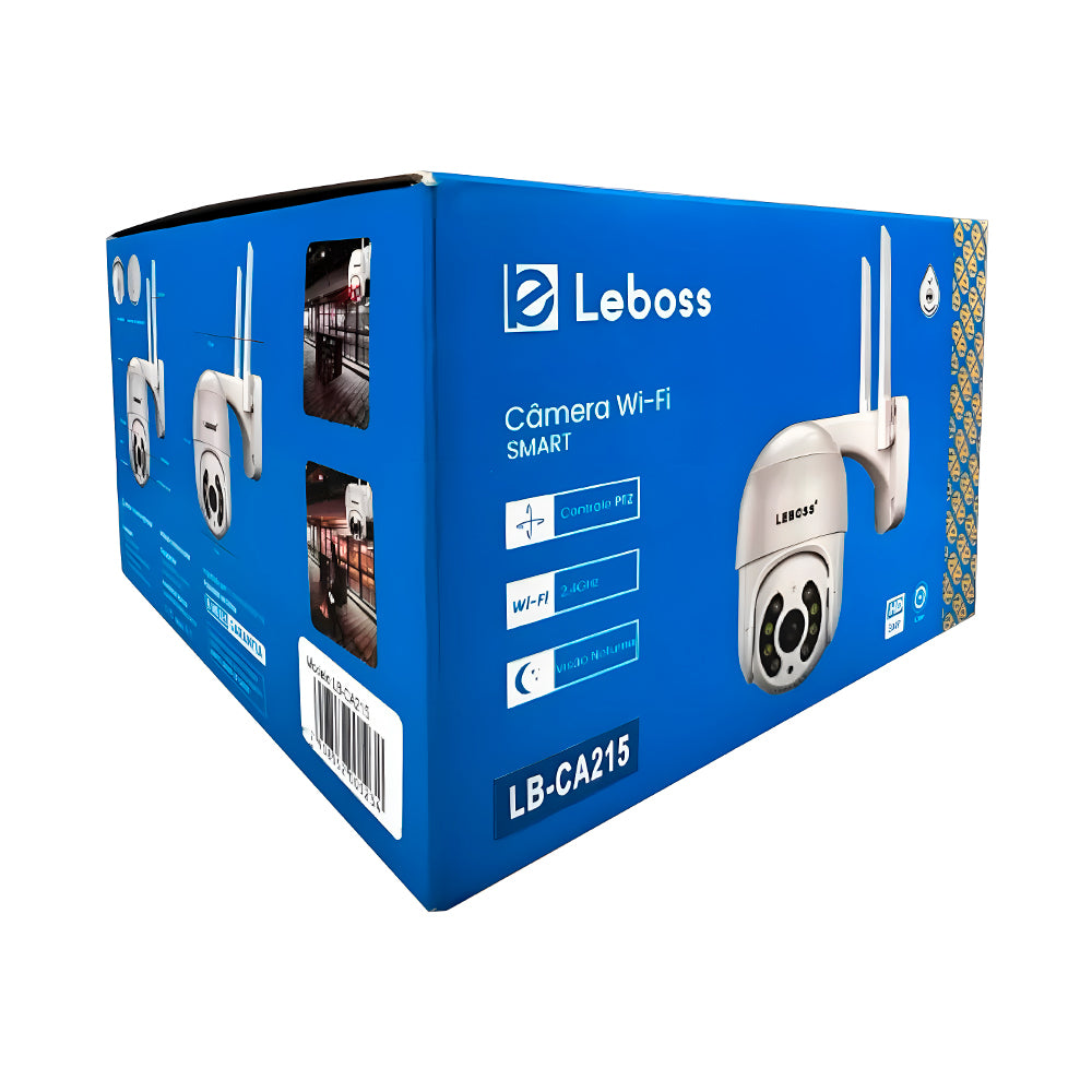 Camera de Segurança IP Externa, Speed Dome, Com 2 Antenas, LeBoss - LB-CA215