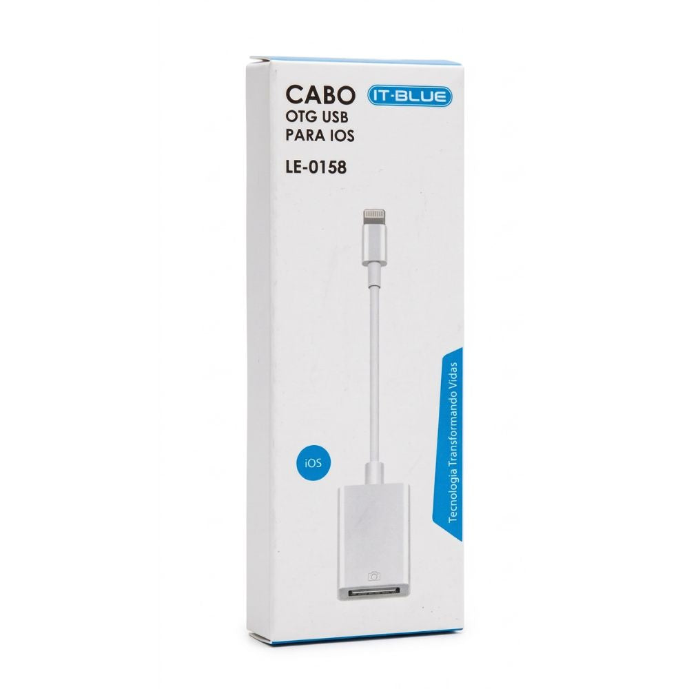 Cabo OTG USB  para Lightning LE-0158 - It-Blue