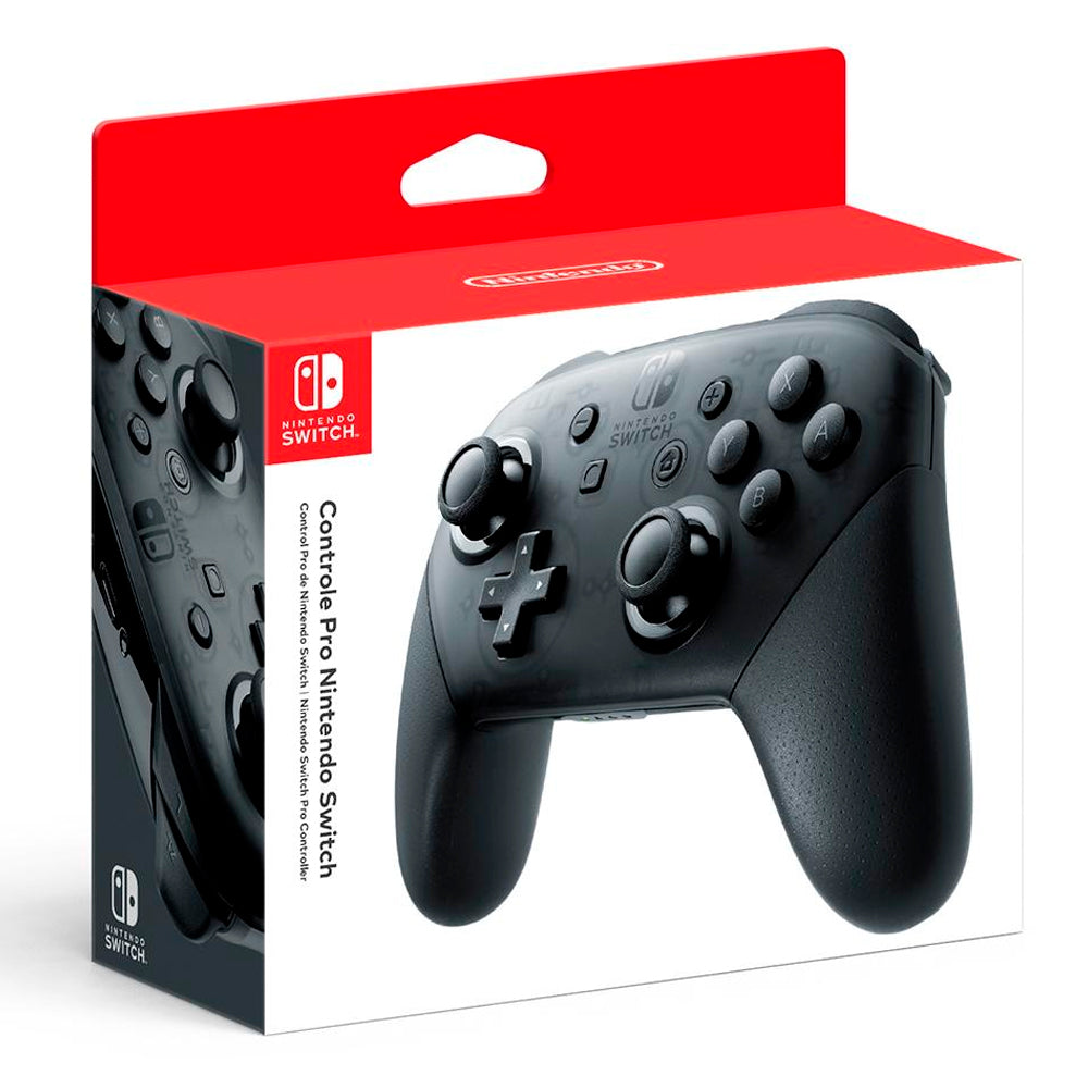 Controle Nintendo Switch Pro Controller Sem Fio, HACAFSSK2 - Preto