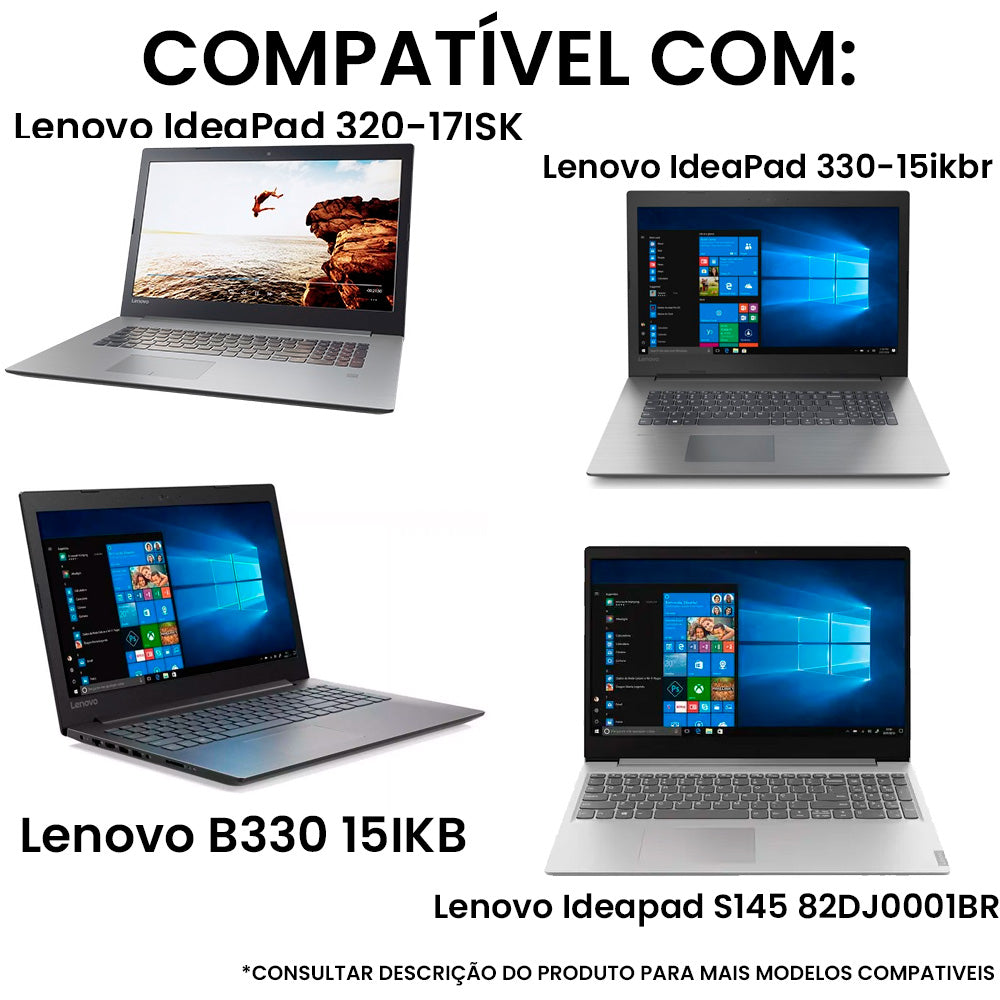 Teclado Notebook Lenovo Ideapad 320, 520-15IKB (15) 80Yh0006Br Preto BR PN SN20K93009