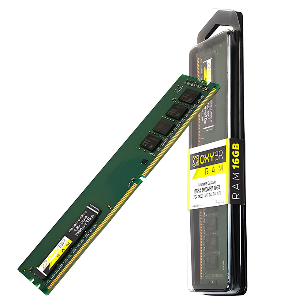 Memória Ram Desktop 16GB 2400MHz DDR4, OXY24N17S8/16, DIMM, PC4-19200, CL-17, 1.2V - OxyBR