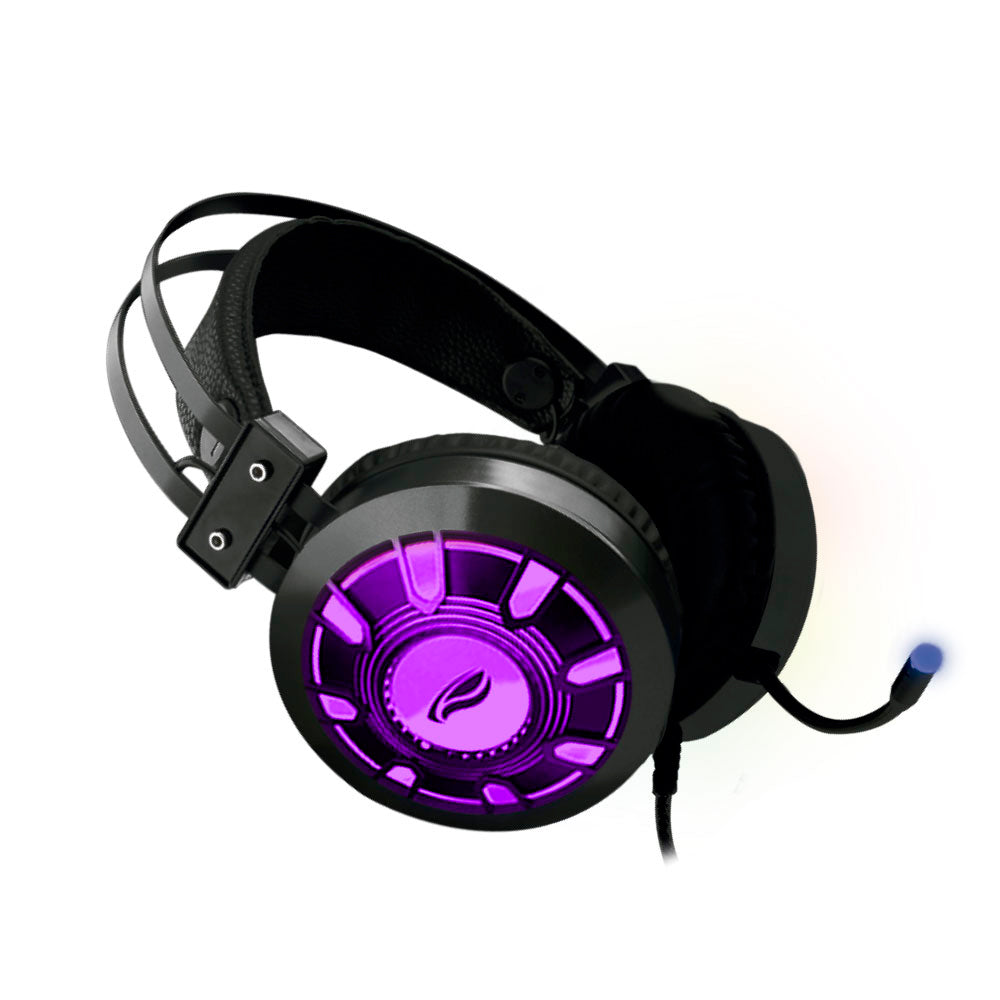 Headset Gamer USB Kestrel PH-G720BK C3Tech, Over-Ear, Microfone Integrado, Iluminação RGB, Áudio Virtual 7.1, 50mm