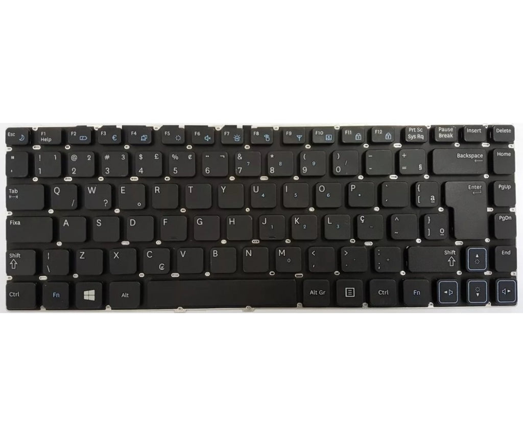 Teclado Notebook Com Moldura Samsung RV411