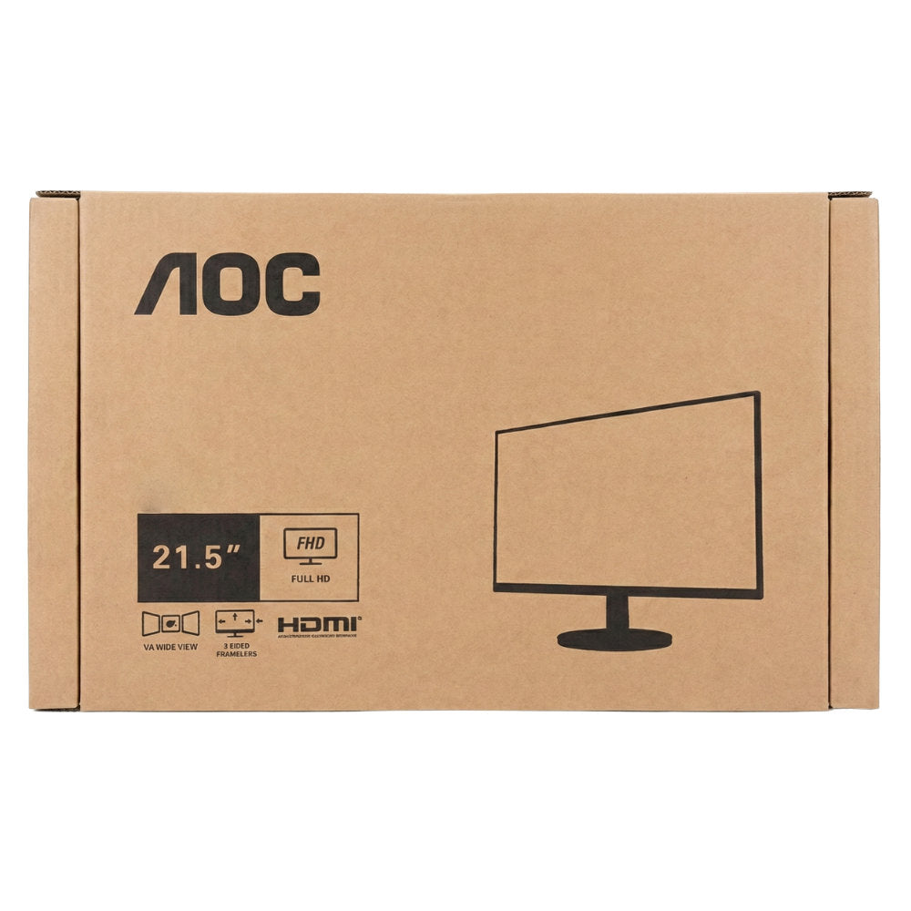 Monitor AOC 21,5" Full HD VA 75Hz Ajuste Altura HDMI VGA 22B3HMF