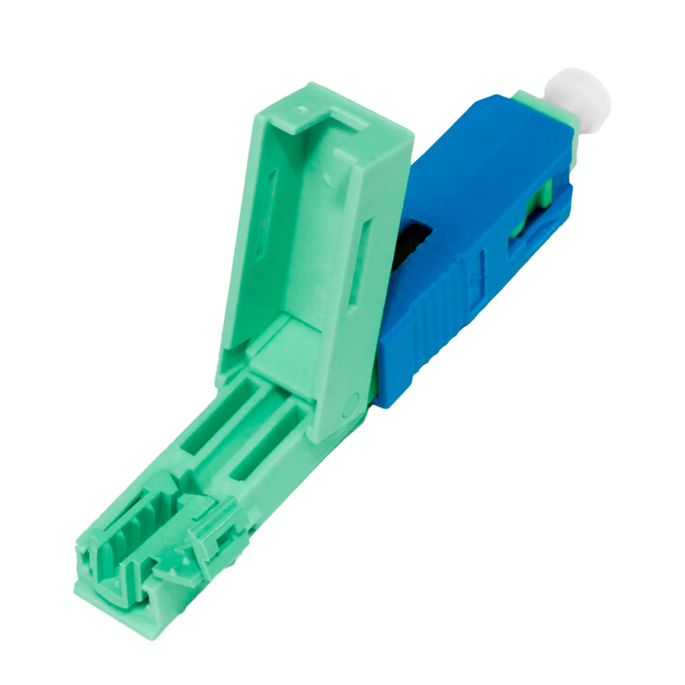 Conector Óptico, Tipo Fast, Com Trava, One Click SC/UPC, Azul