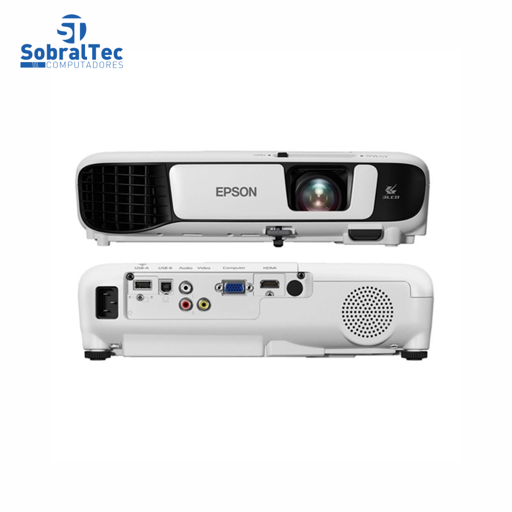 Projetor Epson PowerLite S41+ SVGA 3300 Lumens HDMI USB Com Bolsa