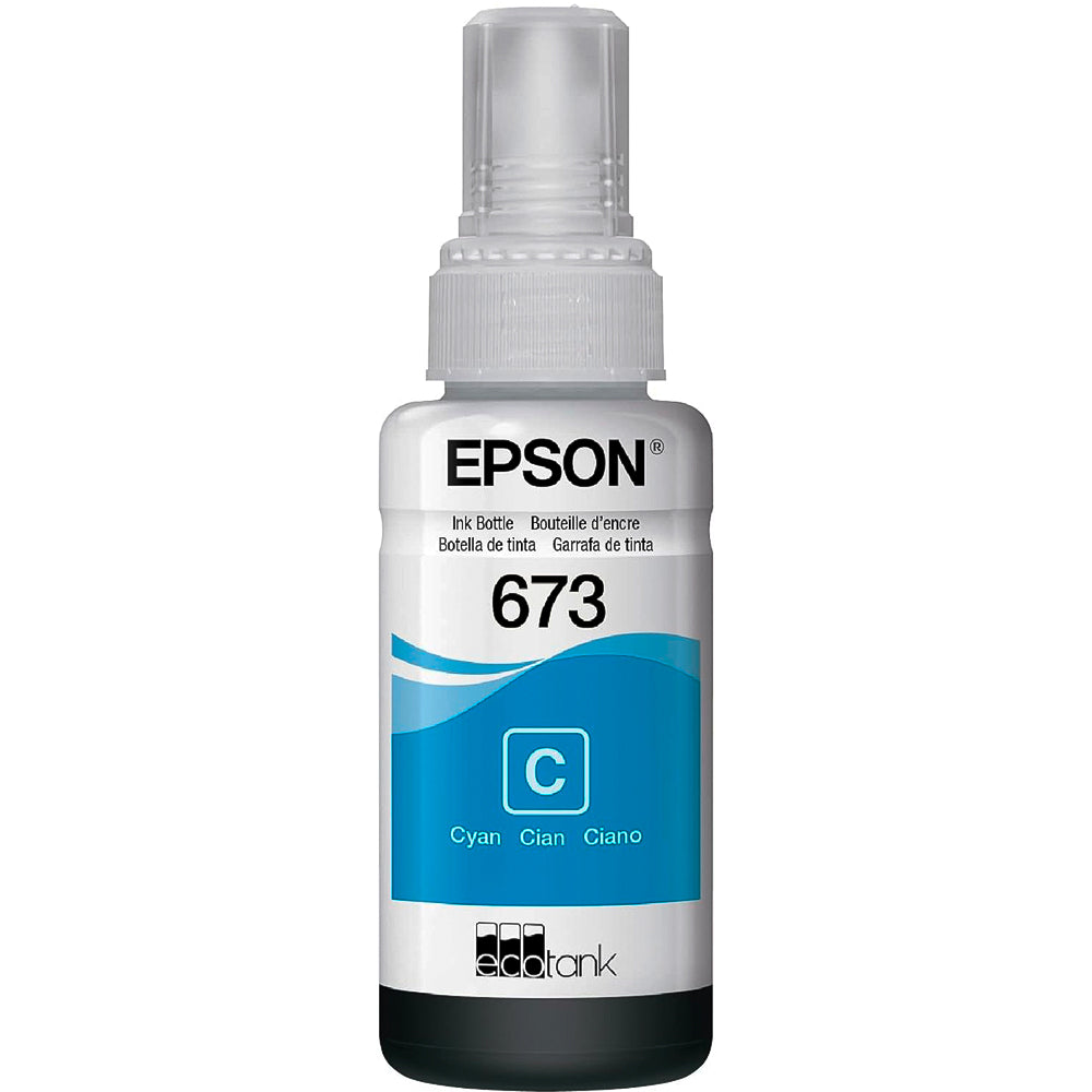 Refil de Tinta Epson 673 Azul T673220 AL Ciano L805 L800 L810 L1800 L850 Original 70ml