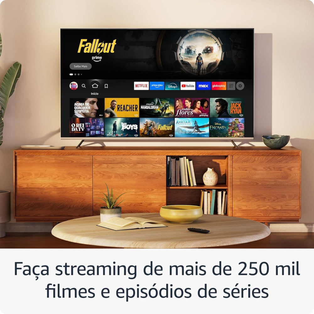 Fire TV Stick 4K Amazon 2ª Geração Wi-Fi 6, Dolby Vision Atmos, HDR10+, 1.7GHz Quad-Core, 8GB, Alexa, Controle por Voz
