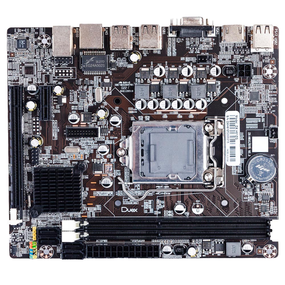 Placa Mae Duex DX H61ZG M2, DDR3, Socket 1155, M-ATX, Chipset Intel H61, DX-H61ZG-M2