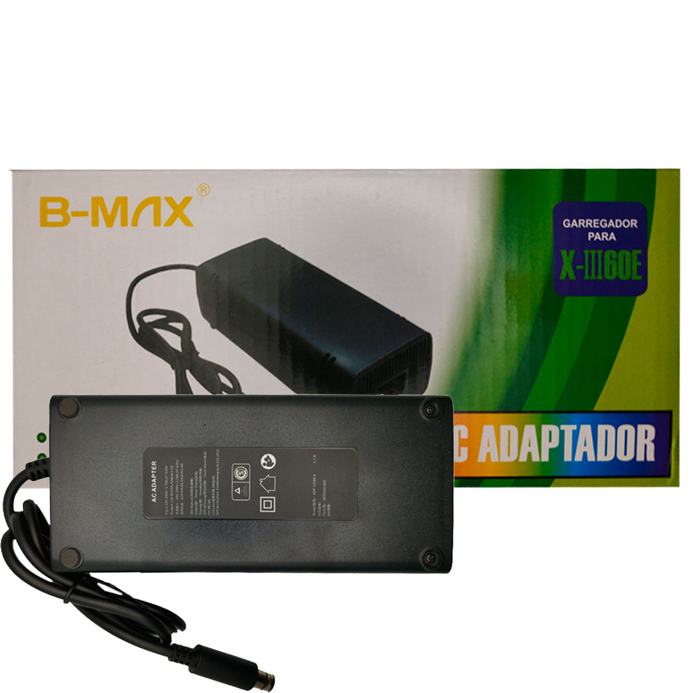 Fonte Para XBOX 360, Com Cabo de Força AC Adaptador, 1 Pino Bivolt B-MAX, BM-520