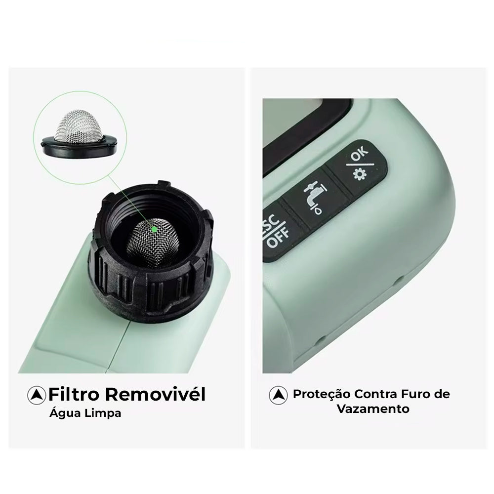 Temporizador de Irrigação Progamável, Automático, Para Hortas e Jardins - HCT-322-BS