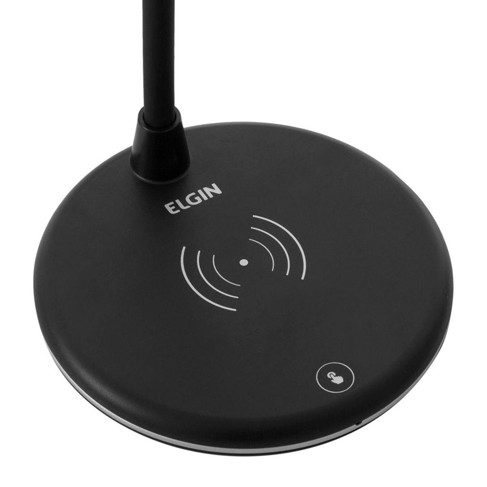 Luminária de Mesa Lumi Play LED Elgin 3 em 1 Luminaria Caixa Som e Carregador Sem Fio 3 Intensidades - Bluetooth Lumi Pl