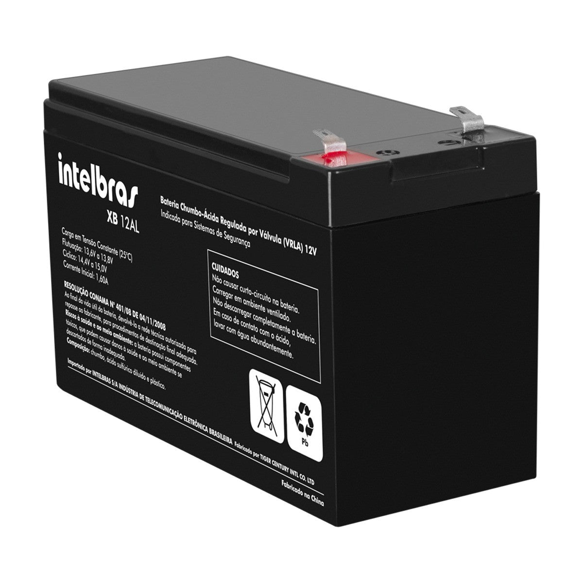 Bateria Selada 12v 7 Amperes XB 12AL-Vrla Intelbras