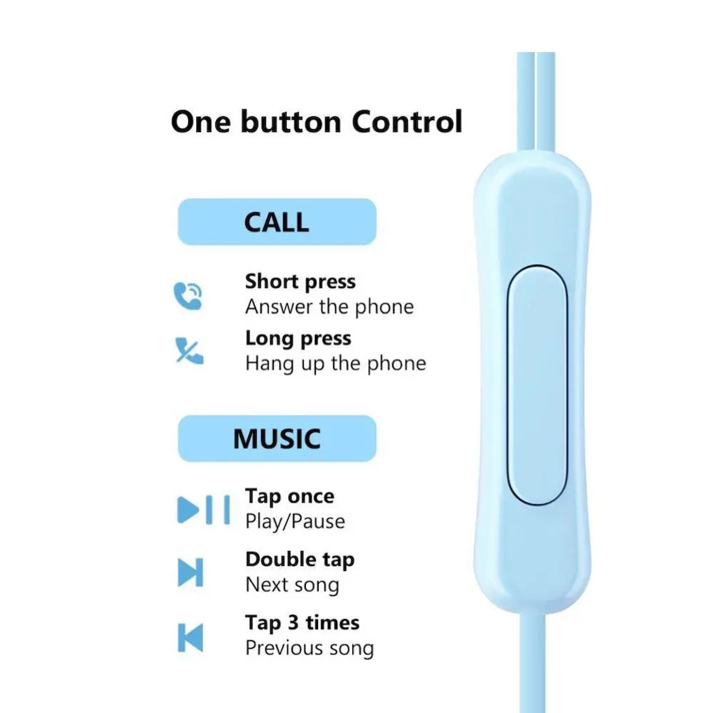 Fone De Ouvido Estéreo Com Microfone Xtrad Azul- LC-857