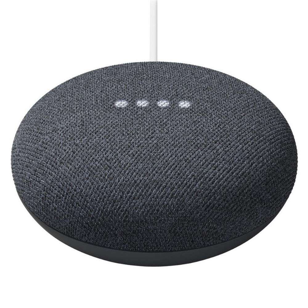 Google Nest Mini 2ª Geração, Assistente de Voz, Wi-Fi, Driver 1.58" 360° Som, Chip ML 1 TeraOPS, Controle Tátil, Preto
