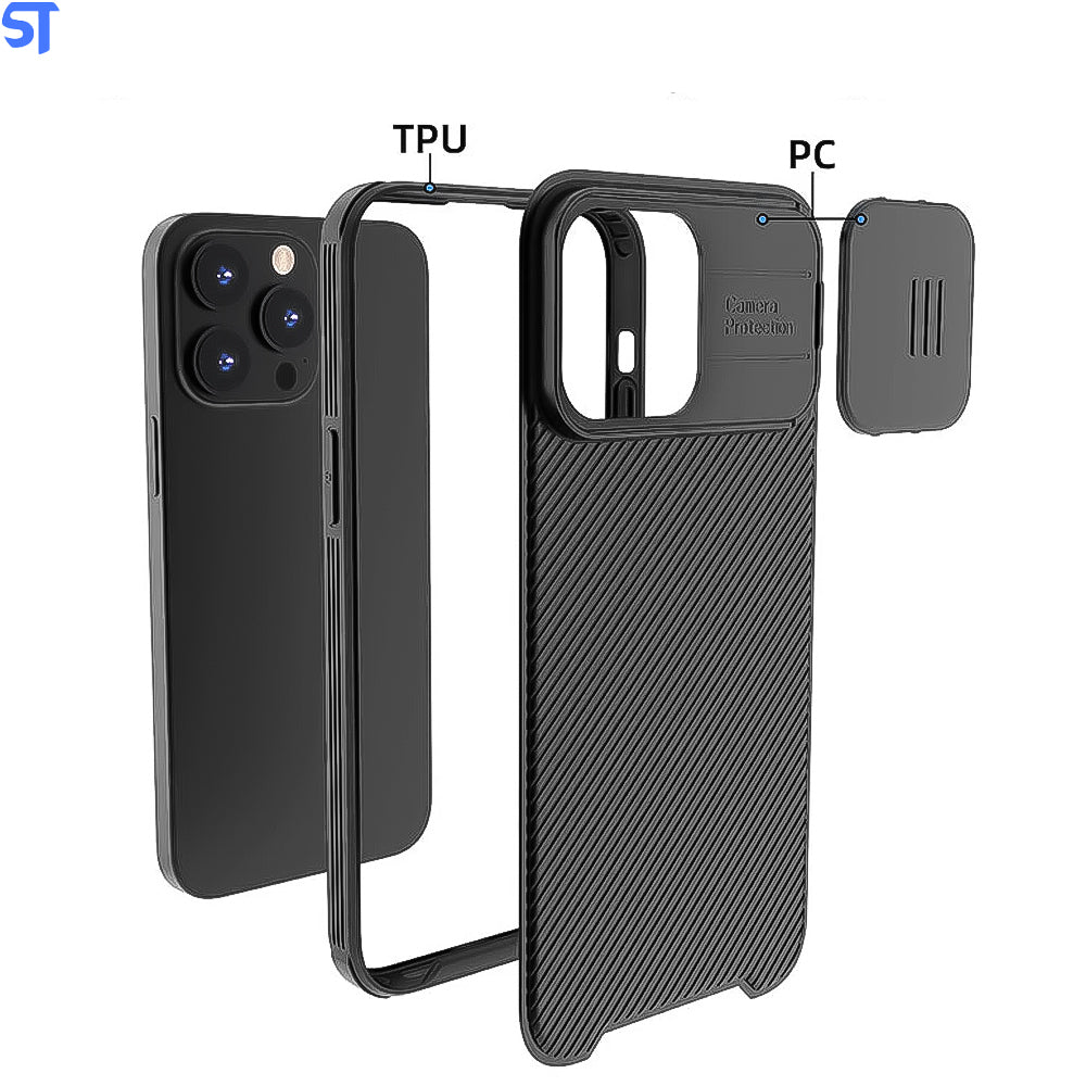 Capa Com Proteção de Camera Slide e Carregamento Magnetico Iphone 14 Pro Max