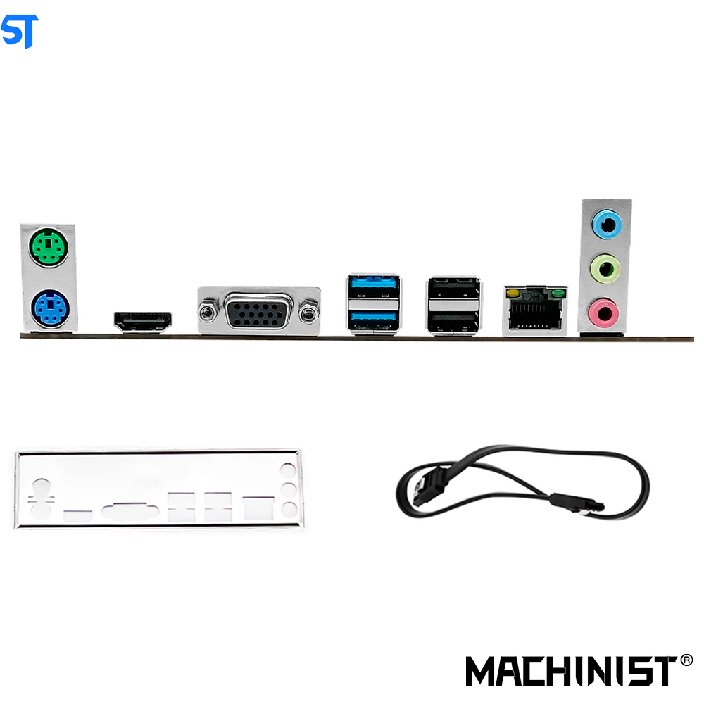 Placa Mãe Machinist Ddr3 LGA 1150 Intel H81M Suporte i3 i5 i7 / Xeon E3 V3 - H81M-PRO S1