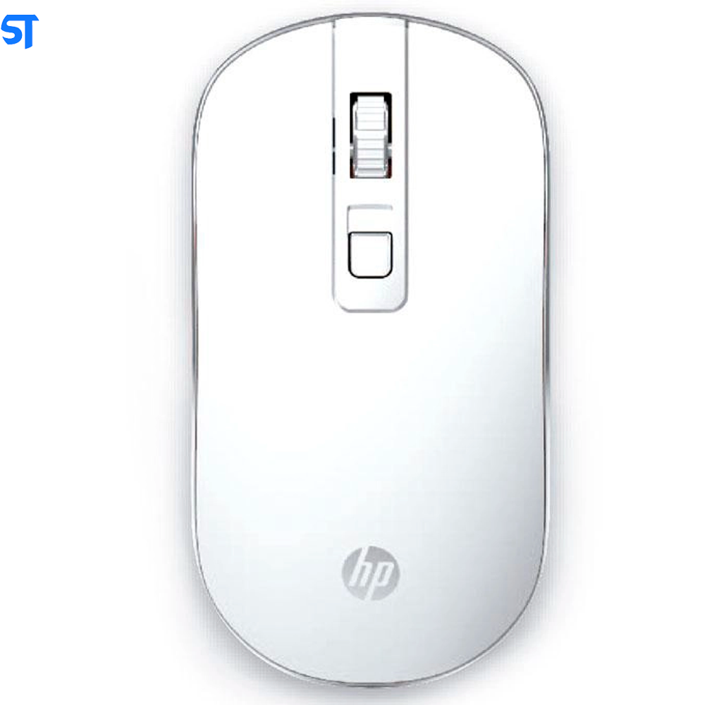 Mouse Sem Fio HP S4000 Branco - Sensor Óptico Silencioso Ambidestro Resoluções até 1600 DPI - 4NE23PA