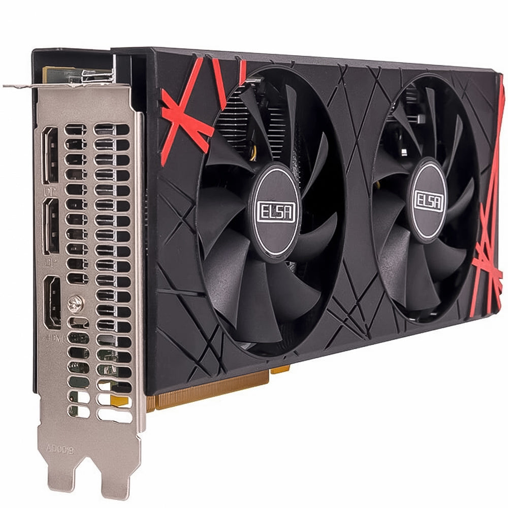 Placa de Vídeo Amd Radeon RX 580 8gb gddr5 256bit ELSA GRAPHICS CARD