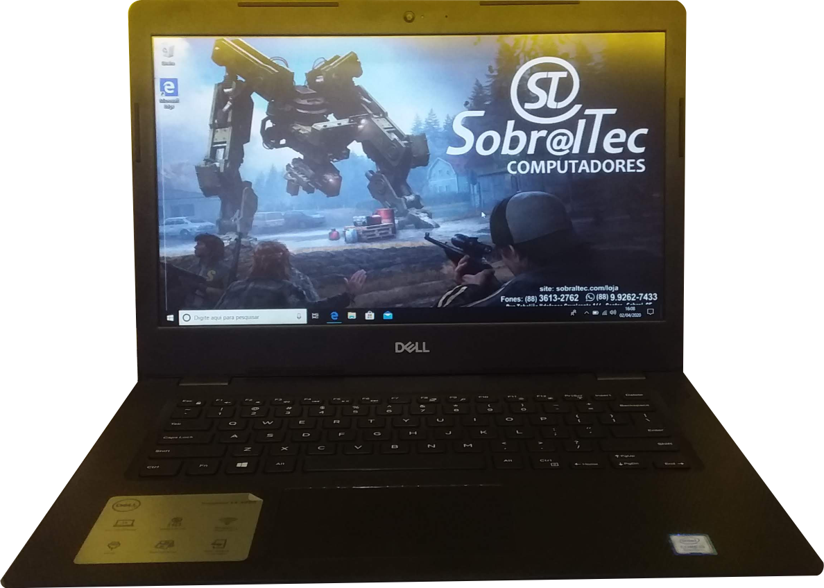 Notebook Dell I3480-3879BLK  Core i3 2.1GHz  Memória 4GB  HD 1TB  14"