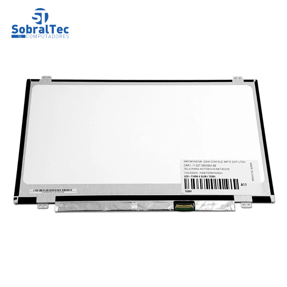 Tela Notebook 14" LED Slim 30 Pinos Full HD 1366X768 Fosco Pino Inferior Direito N140Bge-E33