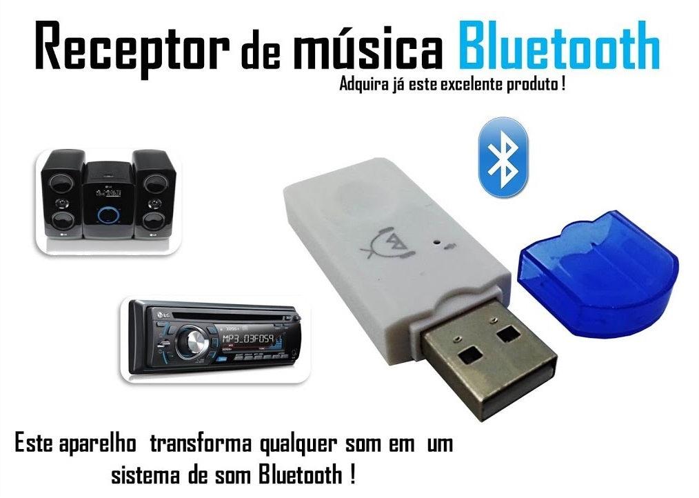 Transmissor E Receptor Quanta Bluetooth Qttrebt2 Usb