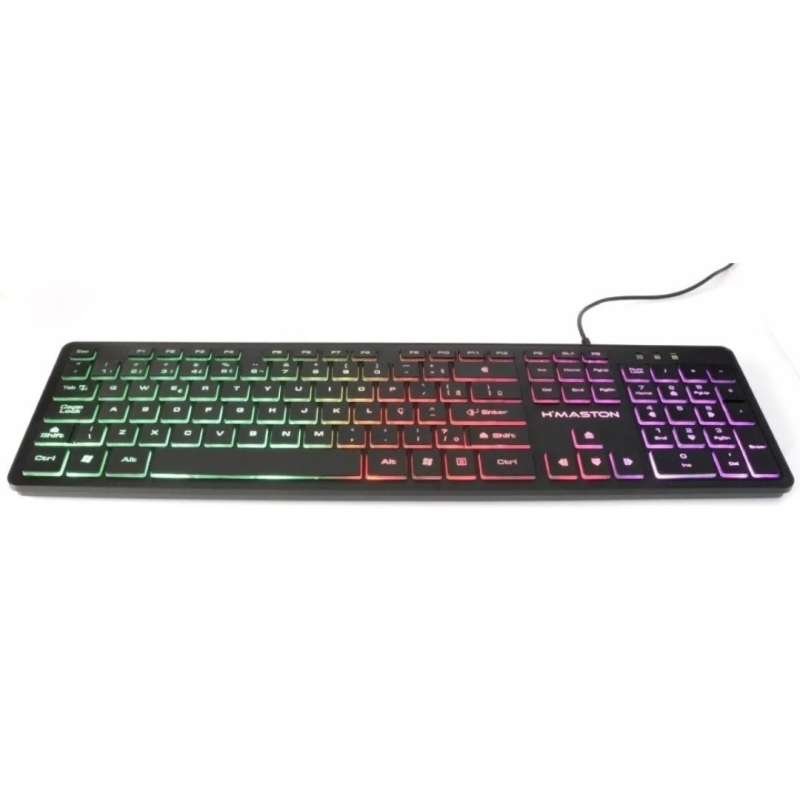 Teclado Gamer Retroiluminado H'maston Ak-200 Abnt2