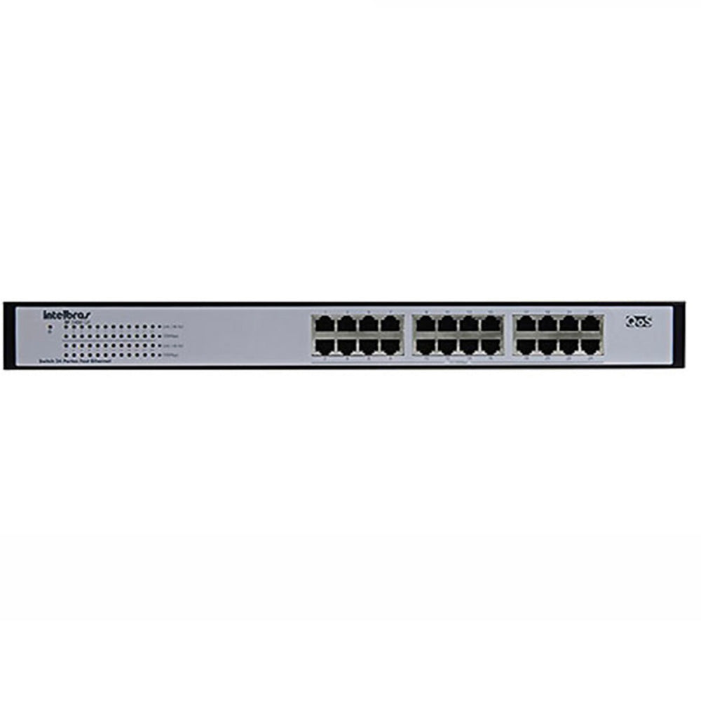 Switch Intelbras 24 Portas Fast Ethernet Sf 2400 Qr+