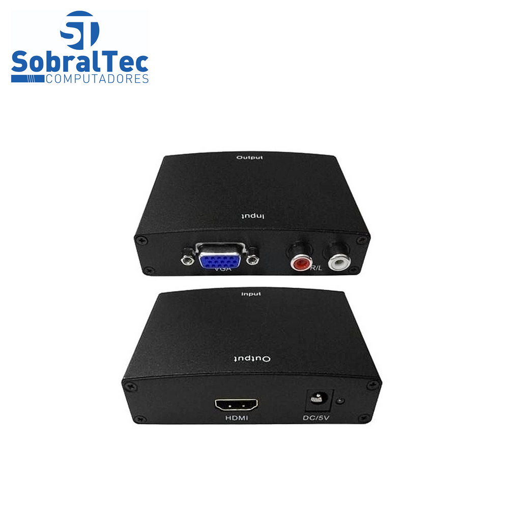Conversor HDB15 F + 2 RCA x Hdmi Femea