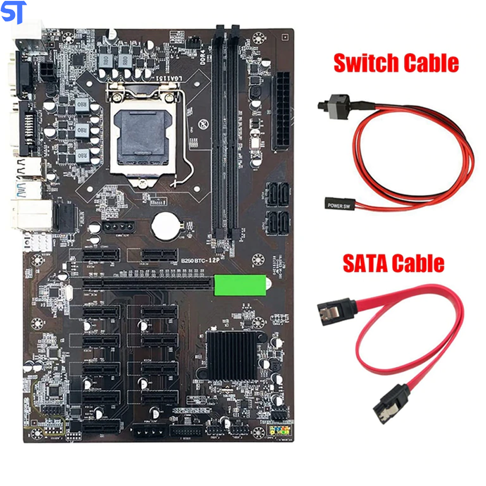 Placa Mãe B250 LGA 1151 DDR4 USB 3.0 Perfeita Para Mineração