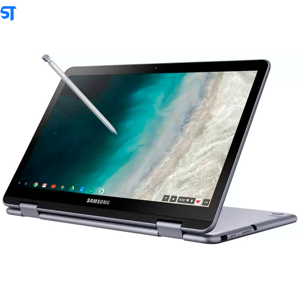 Notebook Samsung Chromebook Plus 12” FHD Touch Com Caneta Intel 1.5Ghz 4GB 32GB SSD OS -XE521QAB Prata