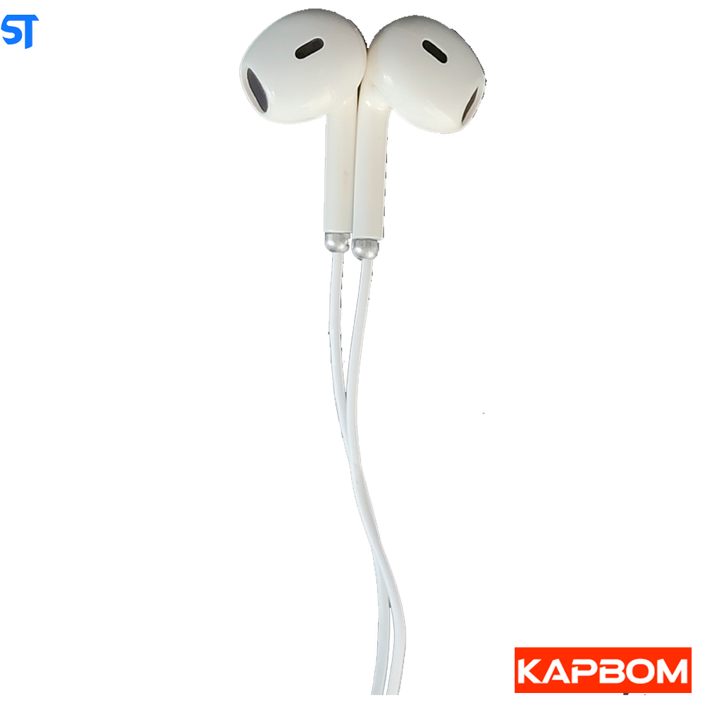 Fone De Ouvido Estéreo P2 3.5mm Branco Kapbom- KA-743
