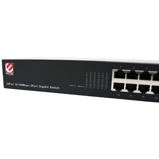 Switch Encore ENHGS-224 de 2 + 24 Portas Gigabit 10/100/1000MBPS