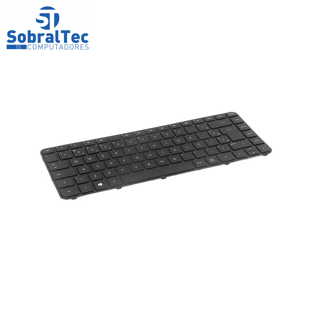 Teclado Notebook Compativel Com Hp Pavilion 14-B -Preto - Br -Sem Frame Flat Normal