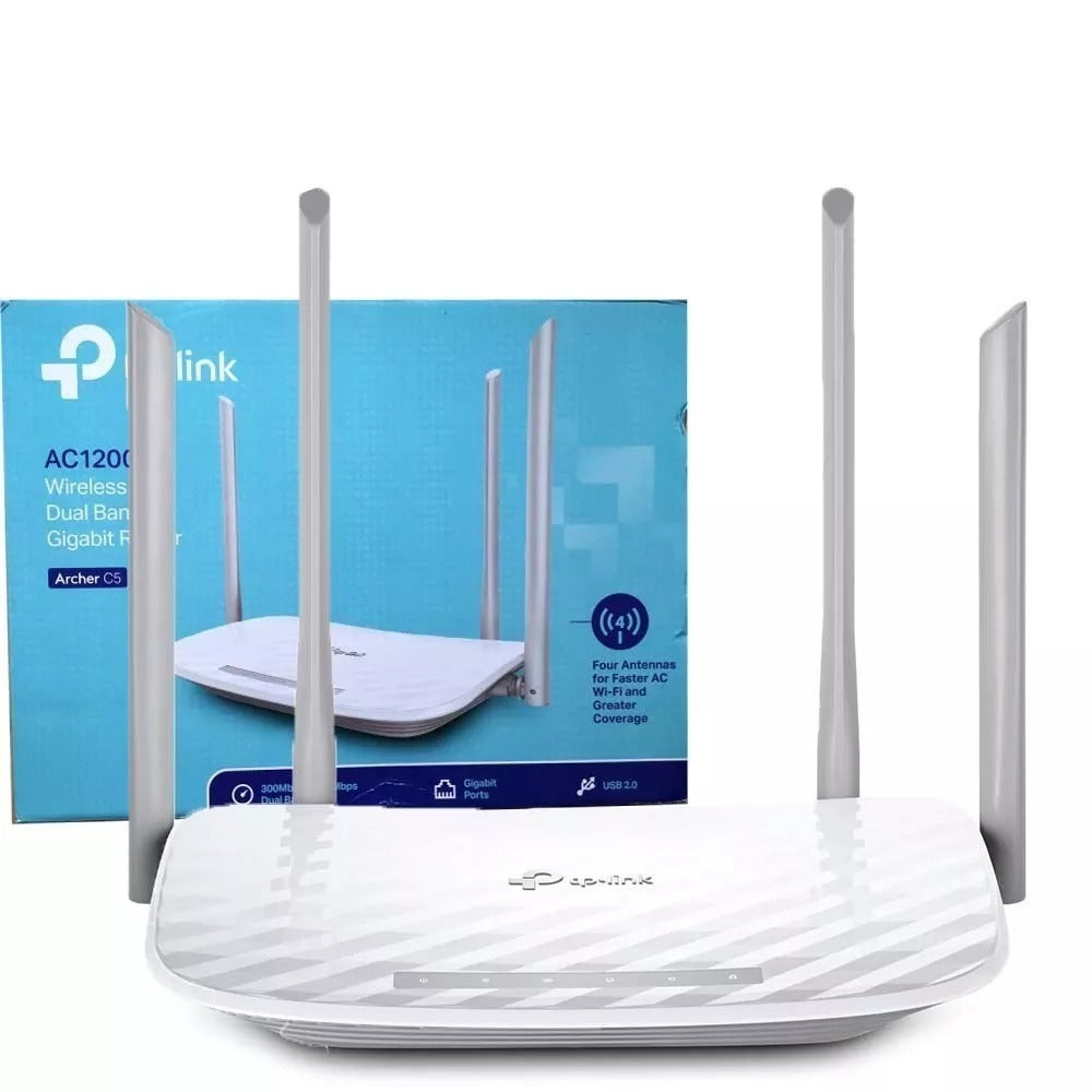 Roteador TP Link Wireless Gigabit Dual Band AC1200 Archer C5 Check-in Facebook
