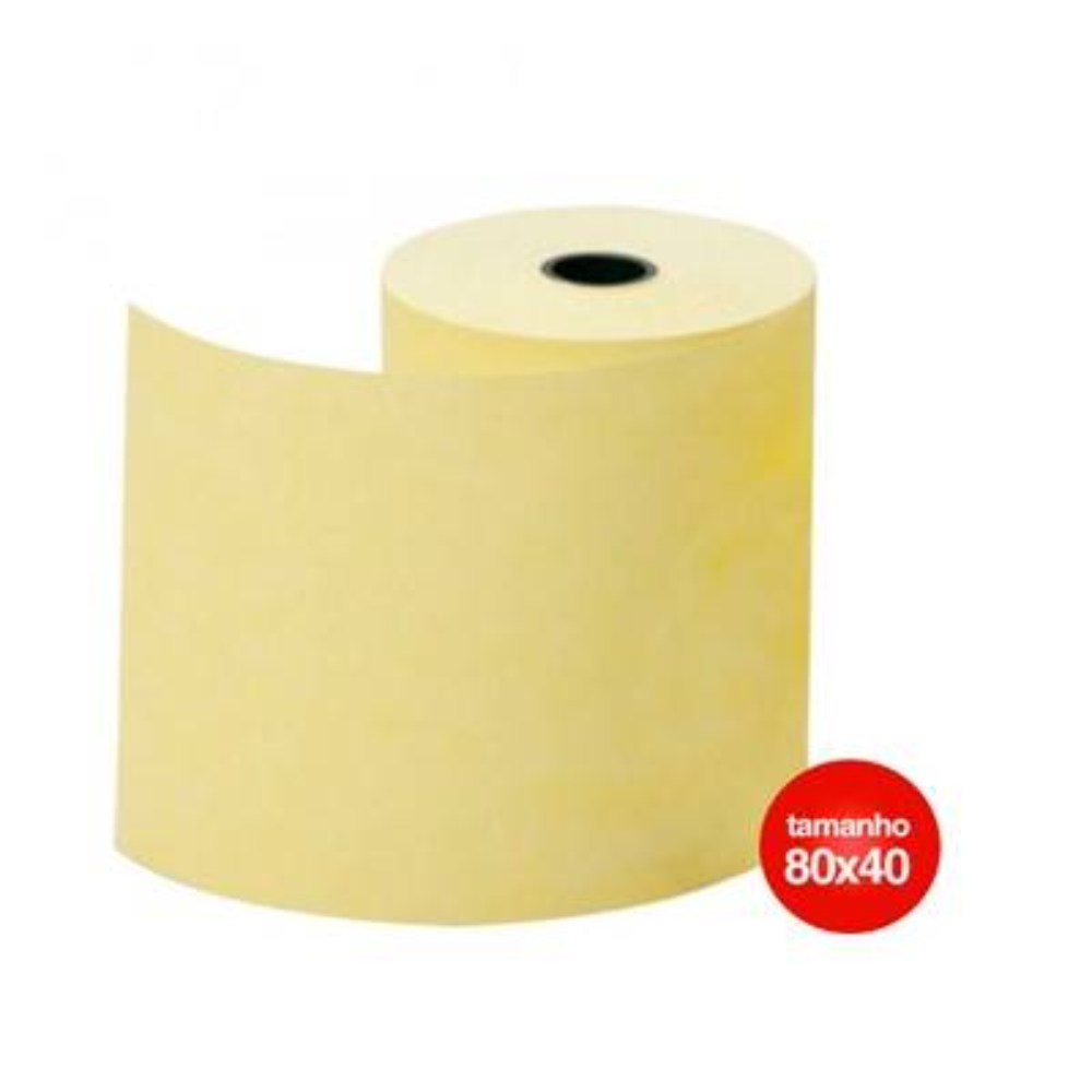 Bobina Termica Amarela 80mm x 40m 1 Via Regispel