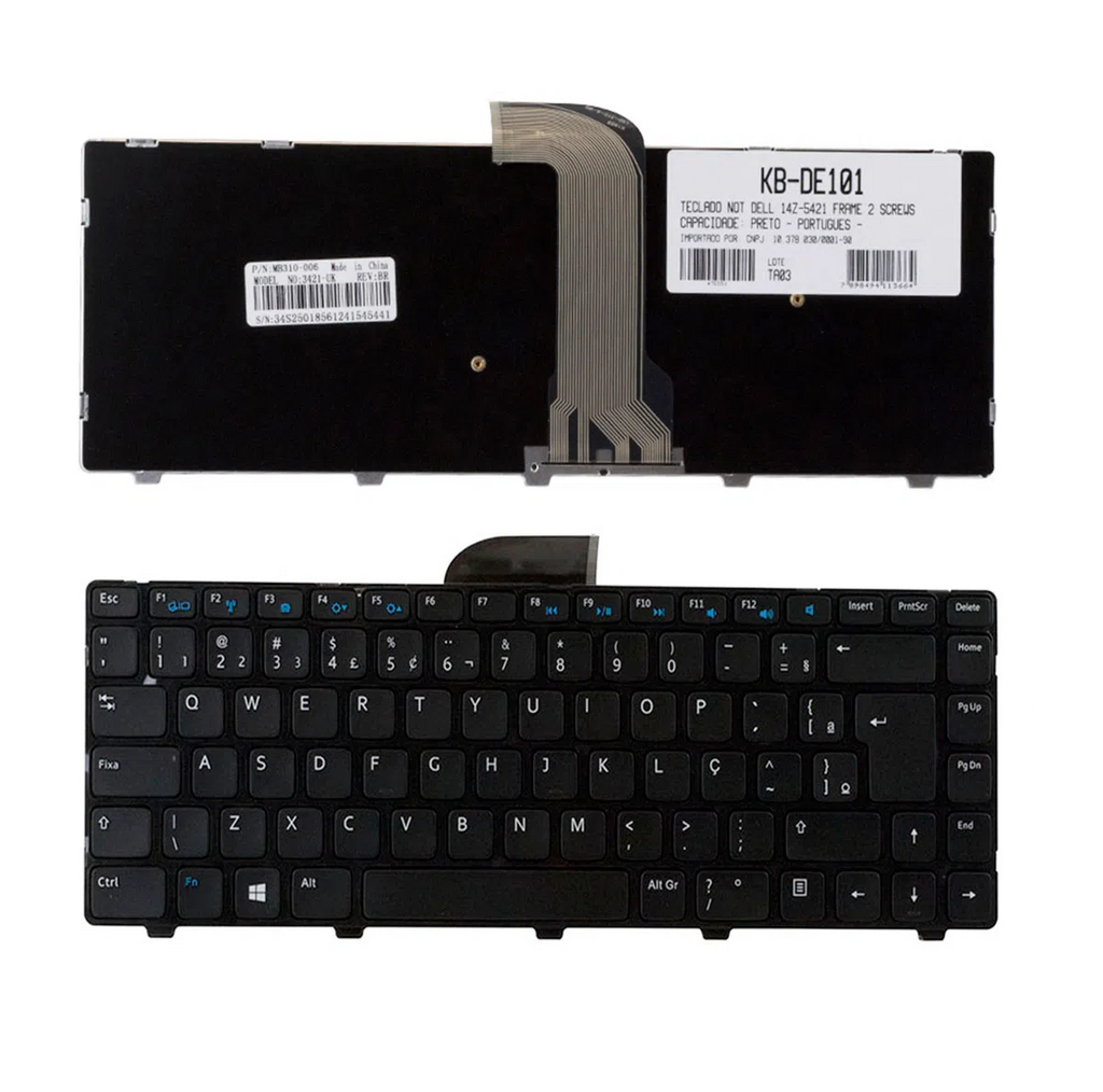 Teclado bringIT compatível com Dell Inspiron 14 2620