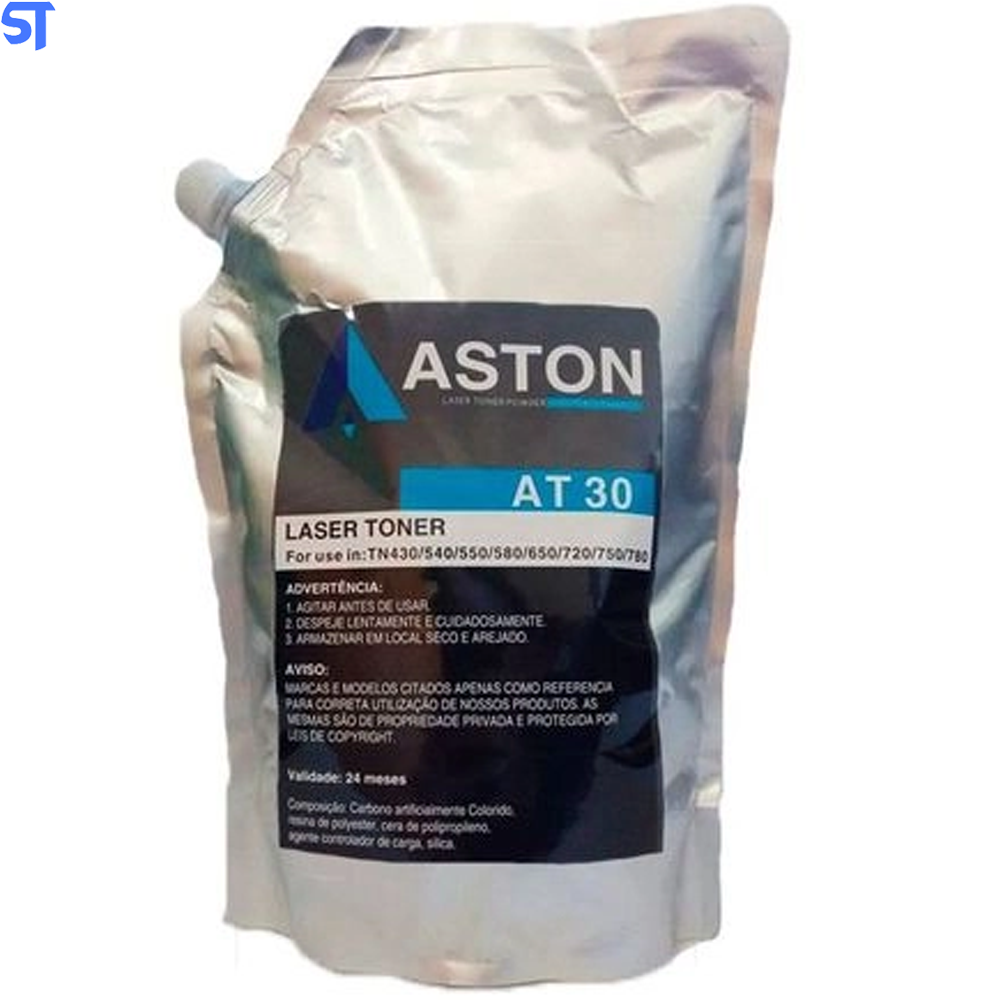 Pó para Recarga de Toner Brother Universal Aston AT30 1 Kg Bag