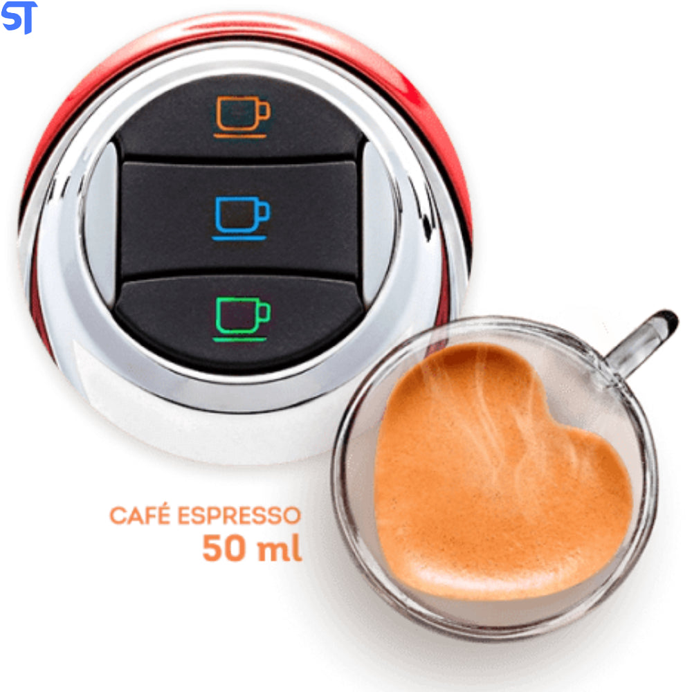 Cafeteira Espresso, Modo, 220V, Vermelha, Tres, 3 Corações