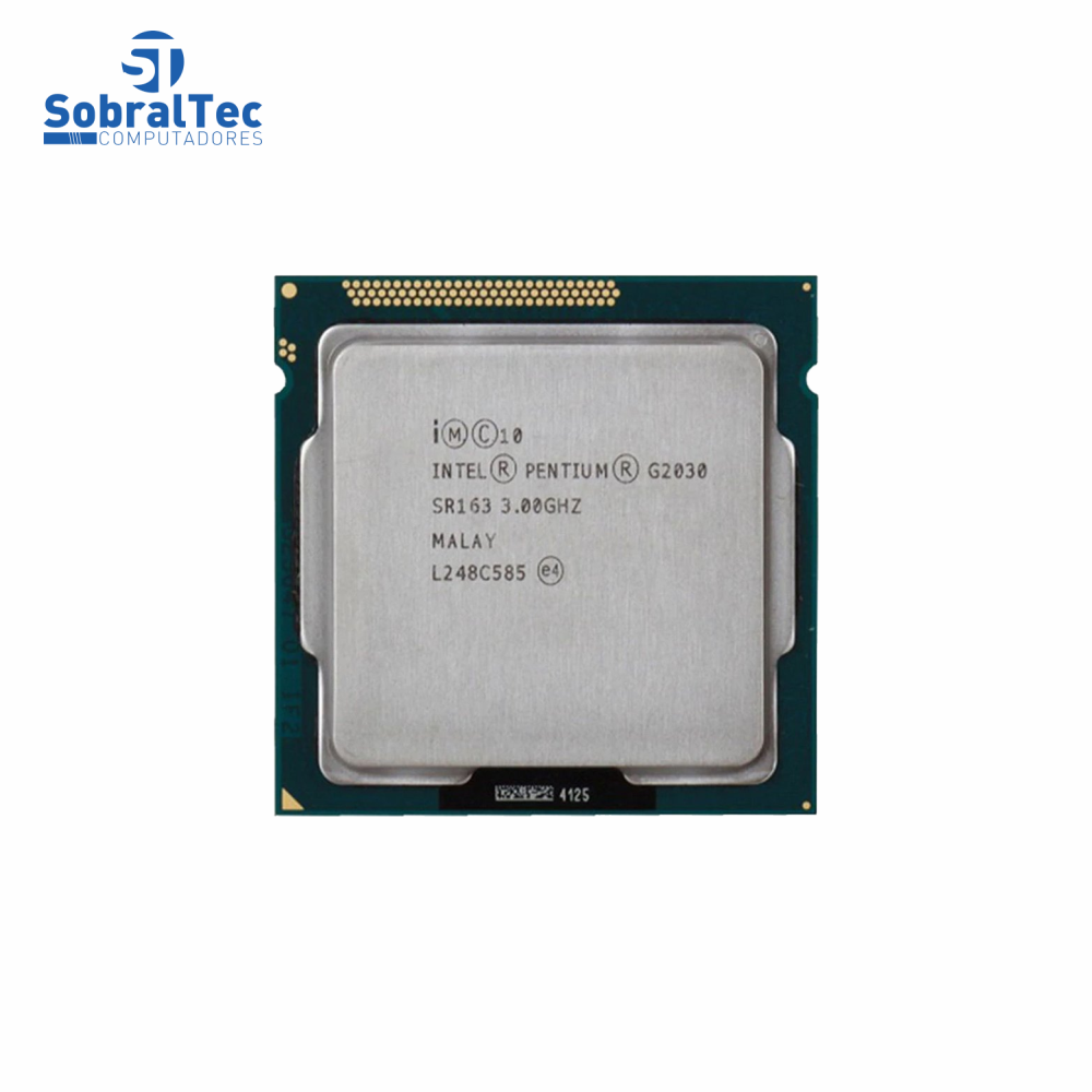 Processador Intel Pentium Dual Core G2030 3M Cache Soquete 1155 2 Núcleos 2 Threads 3.00 GHz