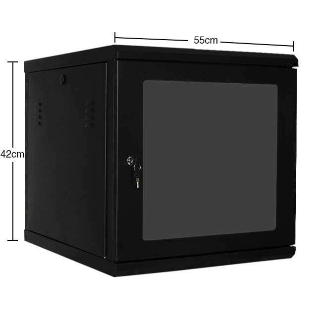 Mini Rack de Parede Padrão 19 Fechado 8u X470mm