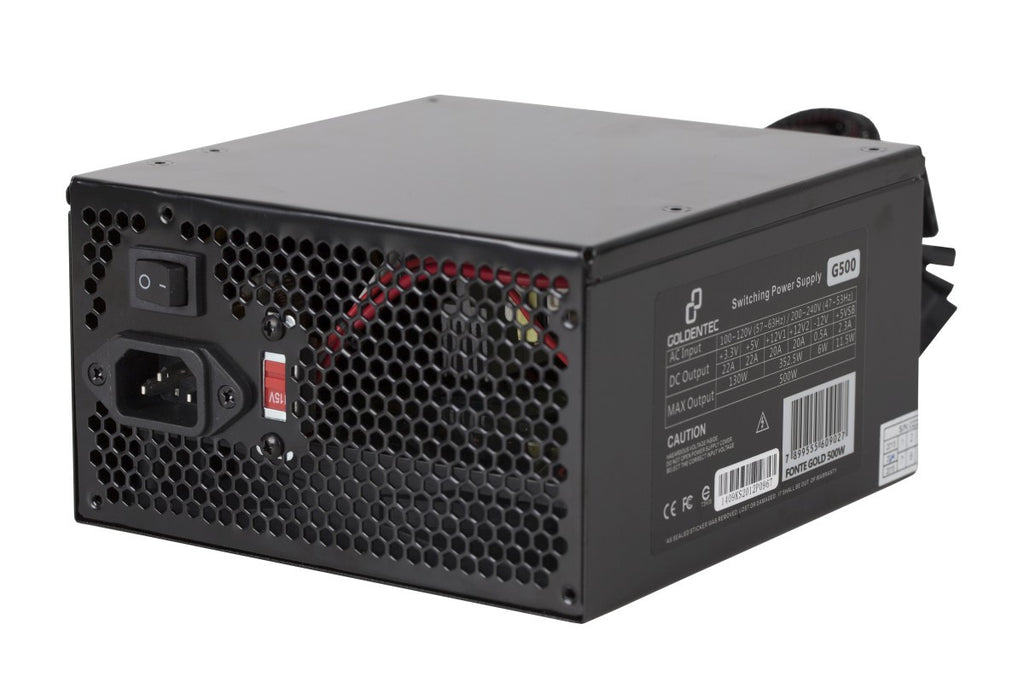 Fonte de Alimentação Atx Potencia Real 500W Goldentec G500- GT500