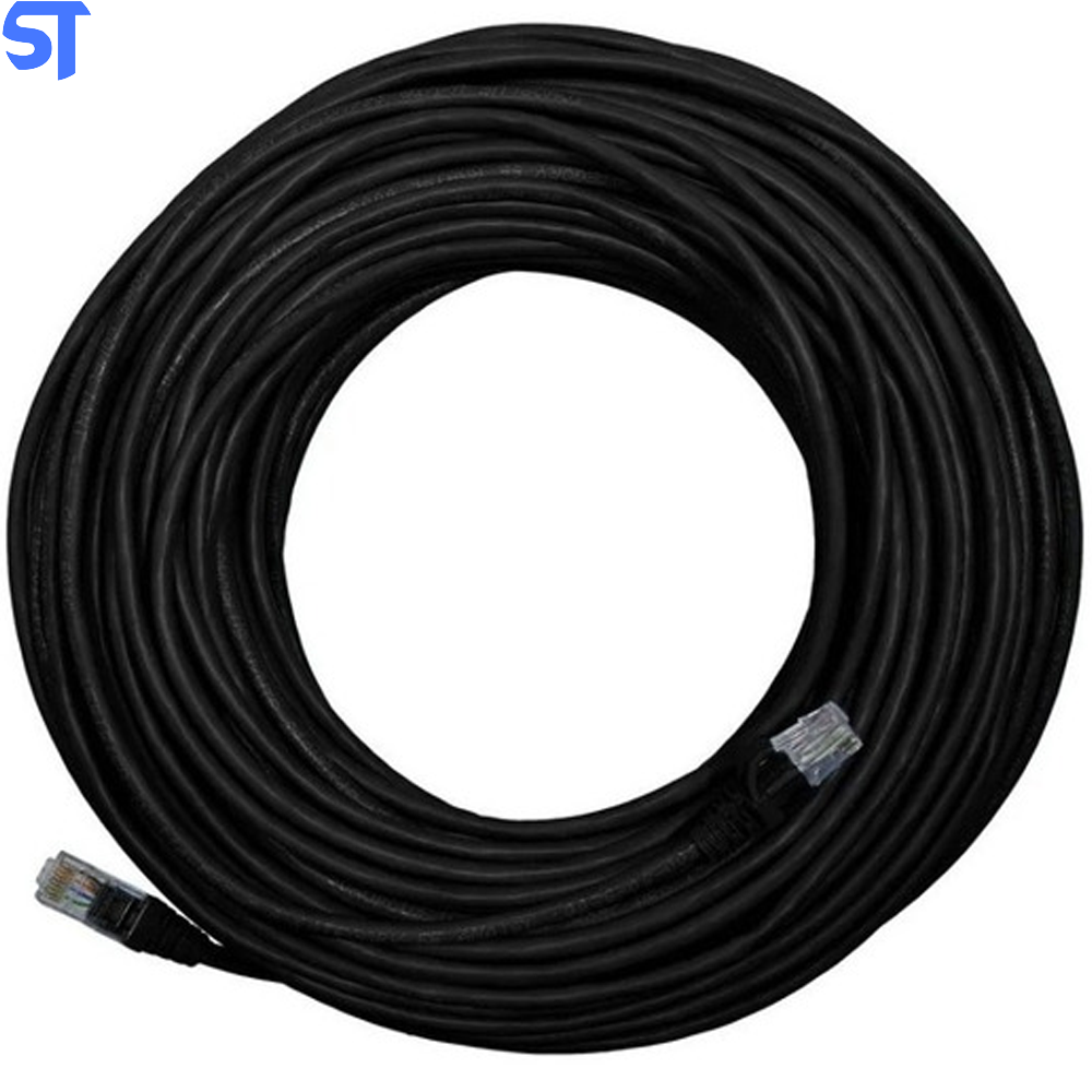 Cabo de Rede 15 Metros Mk2 Tecno 23AWG UTP Categoria 5E Preto 15Mt