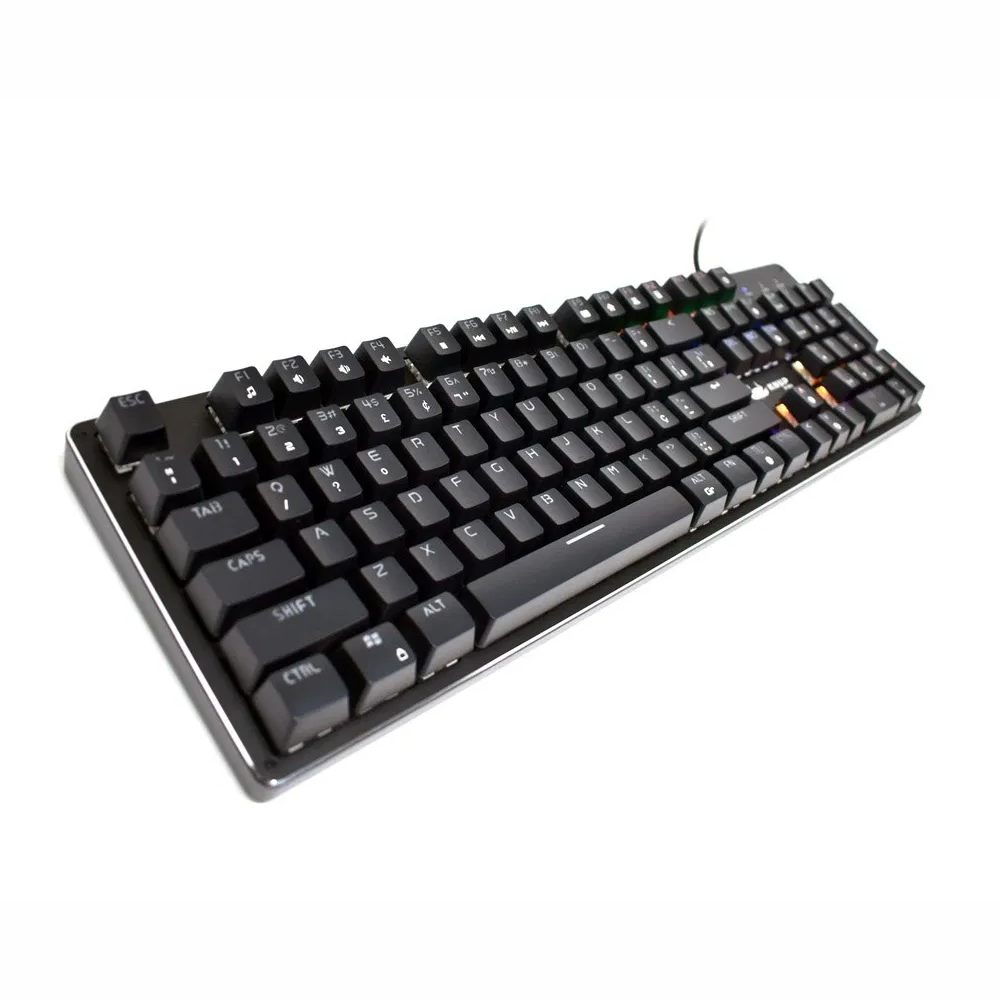 Teclado Gamer Mecânico Anti-Ghosting Led Backlight Corpo Em Metal Kp-2051