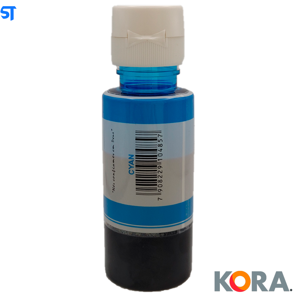 Refil de Tinta Compatível HP GT Séries Bulk Ink Corante Ciano C 70ML KORA
