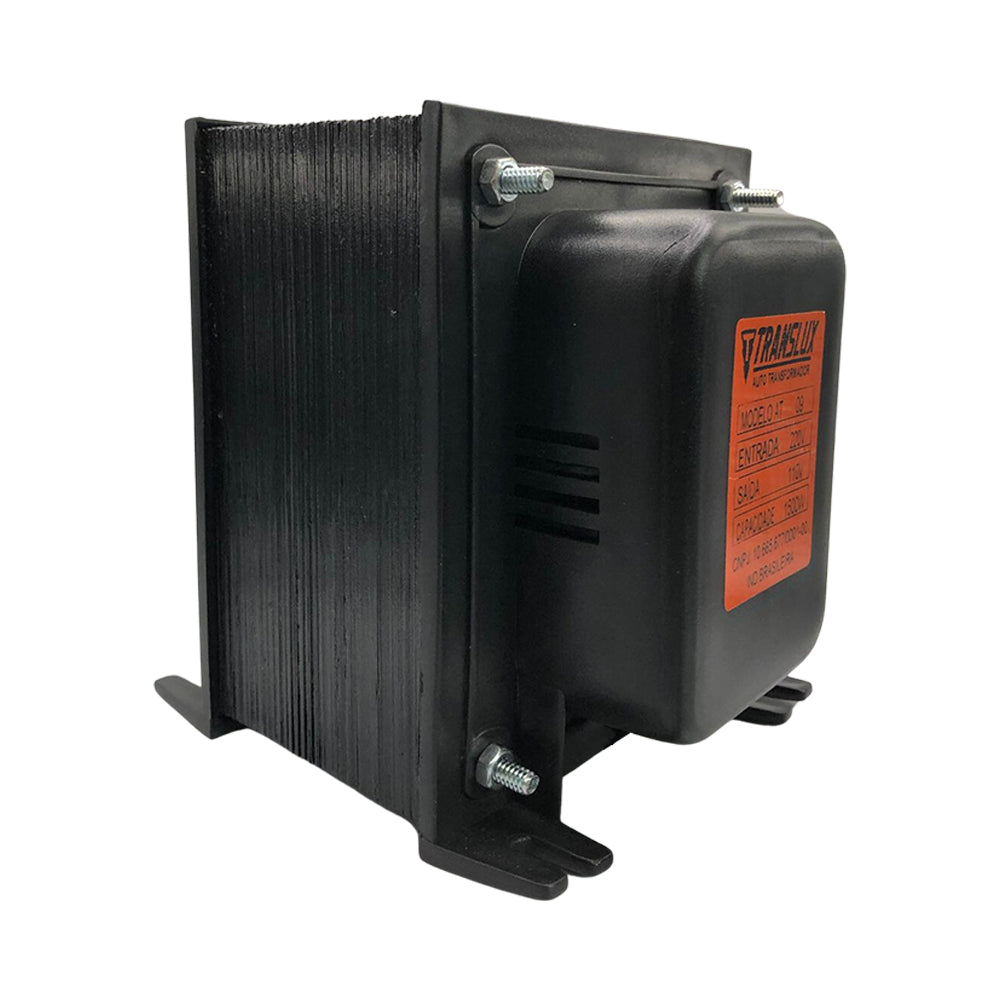 Auto Transformador Entrada 220V Saída 110V 1500W Translux Preto - AT09 (S/CAIXA)